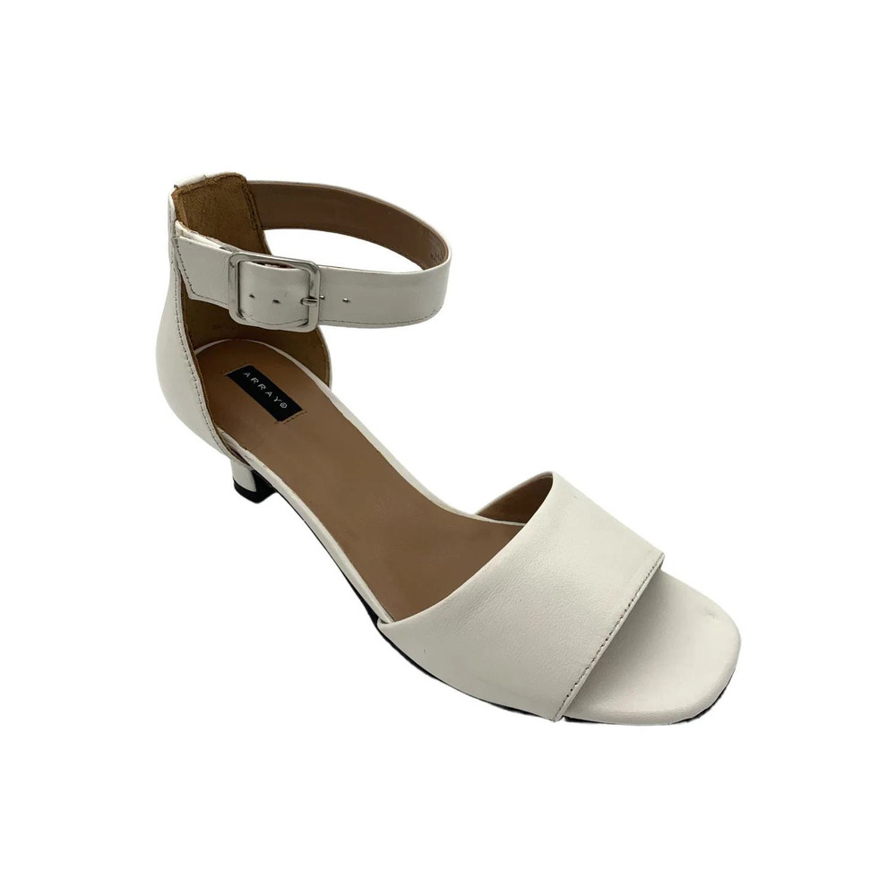 Array Women's Praise Kitten Heel White - Wide